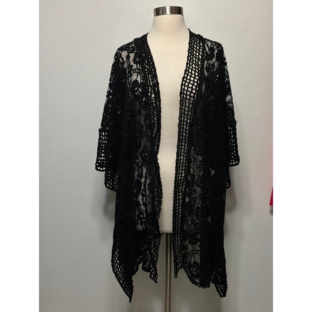 Do Everything in Love One Size Black Cardigan